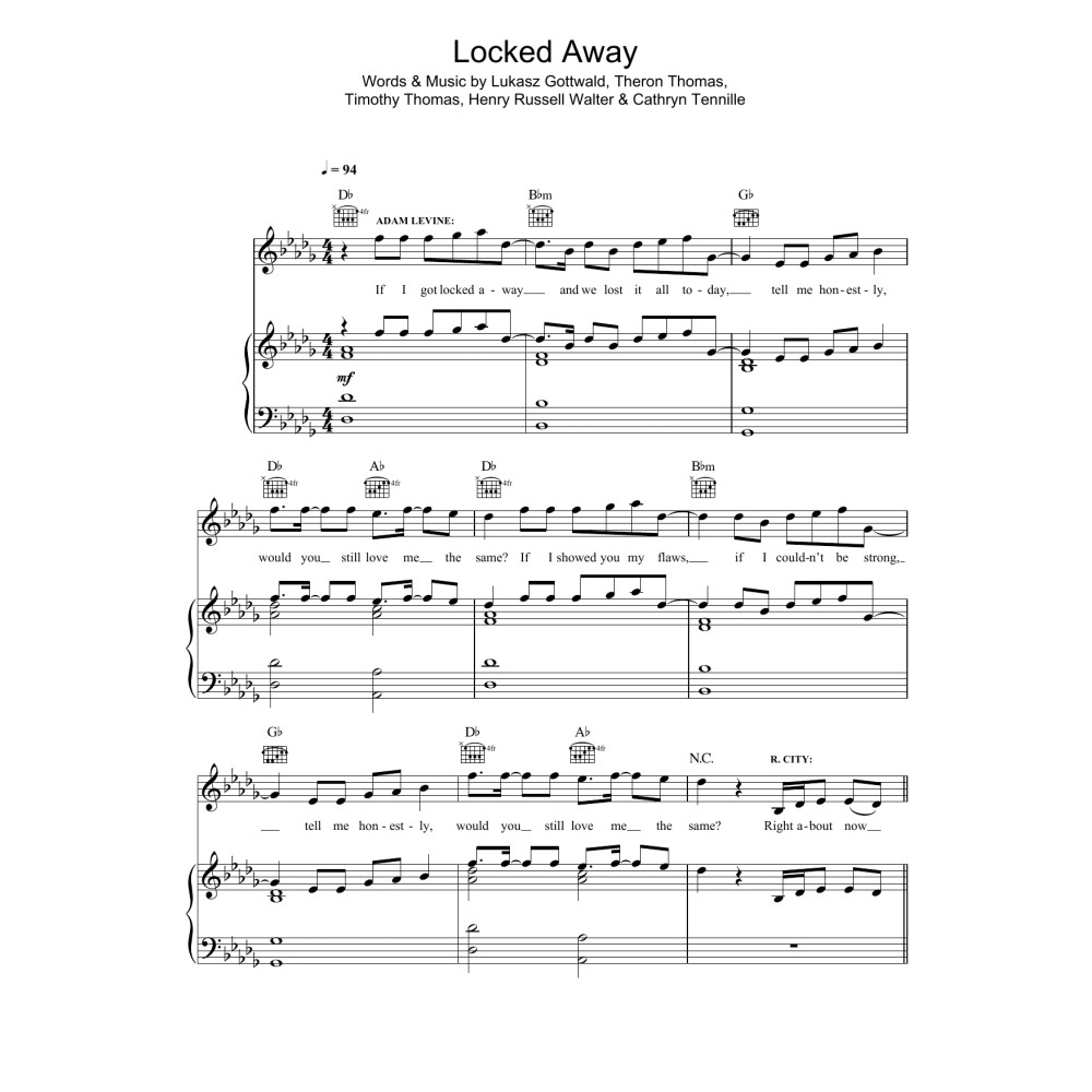 Locked Away (featuring Adam Levine)
